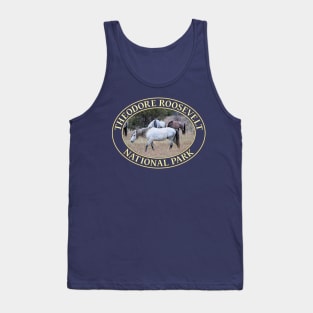 Wild Horses at Theodore Roosevelt National Park in Medora, North Dakota Tank Top